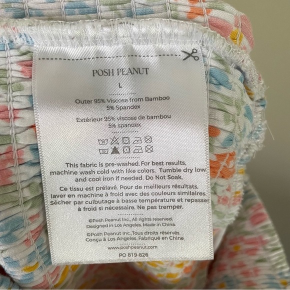 Posh Peanut | Zenni Sleeveless Smocked Jumpsuit, Like New, Large - Picture 7 of 9